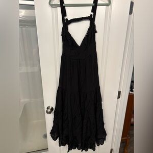 Forever 21 Black Maxi Dress with back cutout
